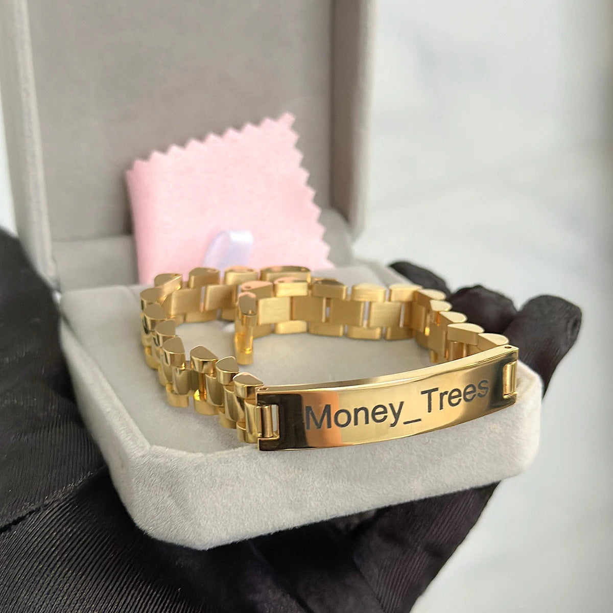 Σετ Κολιέ & Βραχιόλι Nameplate με Γράμματα – Ανοξείδωτο Ατσάλι, Cuban Chain, Χάραξη Laser (Bracelet / Necklace / Set)